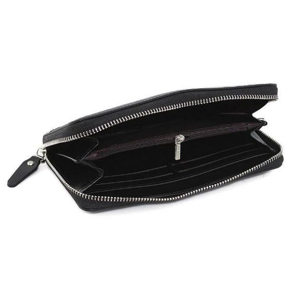 Гаманець шкіряний чоловічий Baellerry leather black, гаманець чоловічий для карток. Колір: чорний | Зображення 2
