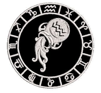 Шеврон знак зодіаку ВОДОЛІВ