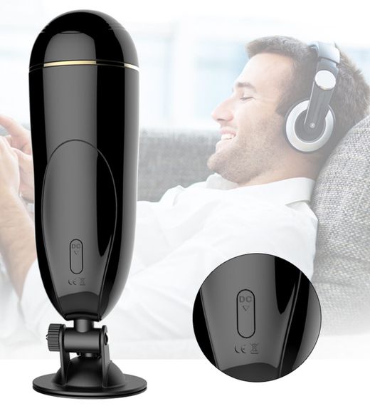 Мастурбатор з вібростимуляцією FOXSHOW Vibrating Masturbation Cup USB 7 + Interactive Function, BS6300033 Sex Aura | Зображення 7