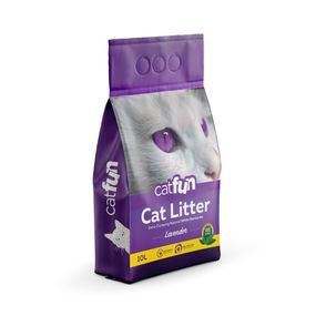 Наповнювач Catfun для котячих туалетів бентонітовий з ароматом лаванди 10 л