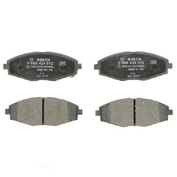 Гальмівні колодки Bosch дискові передні CHEVROLET/DAEWOO Lanos/Matiz 'F ''0.8-1.5 0986424512