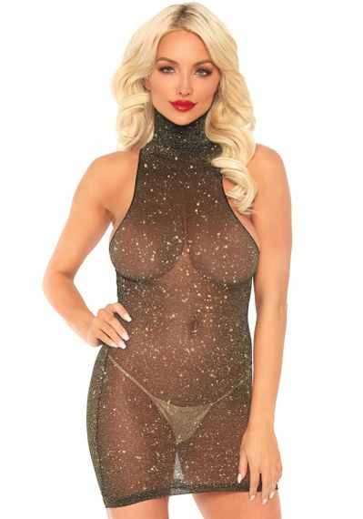 Мини-платье из люрекса спандекс Leg Avenue sexstyle