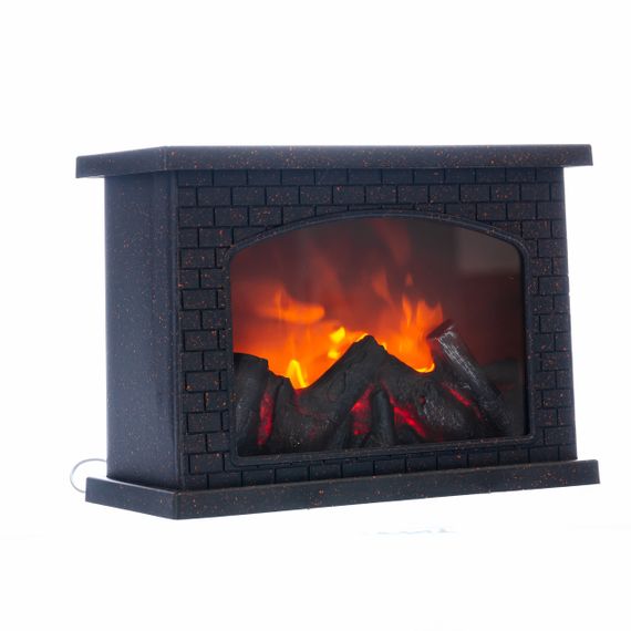 Камін-світильник декоративний LED-підсвічування USB 12×20×27.5 (см) CR-3-4 | Зображення 2