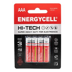 Батарейка ENERGYCELL EN24HT-B4 1.5V сольова R03, ААA4 BLISTER PK