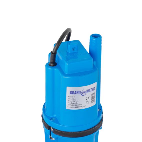 Насос вібраційний Grandwater XVM60-1 (нижній забір) | Зображення 2
