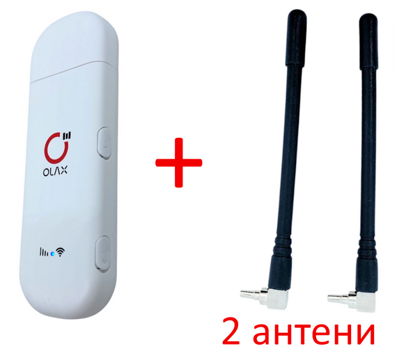 Роутер модем WIFI 4G Olax Олакс F 90 MIMO сім карта 2 виходи під антену +  2 антени по 5 дбi