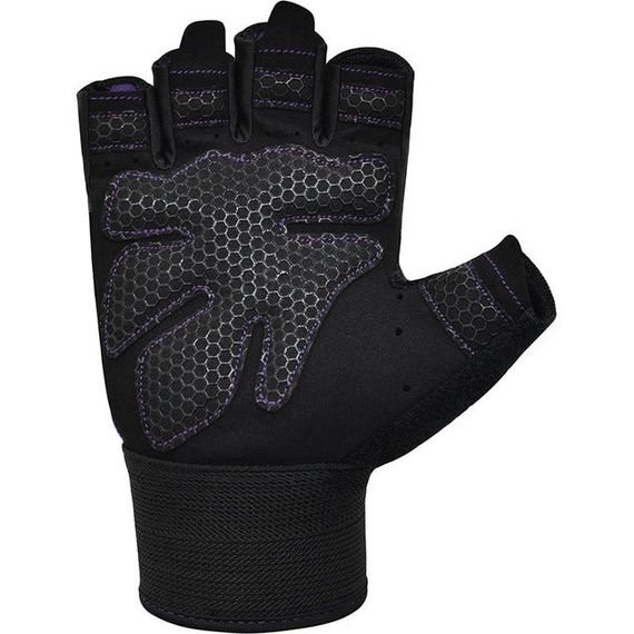 Рукавички для фітнесу RDX W1 Half Purple S | Зображення 2