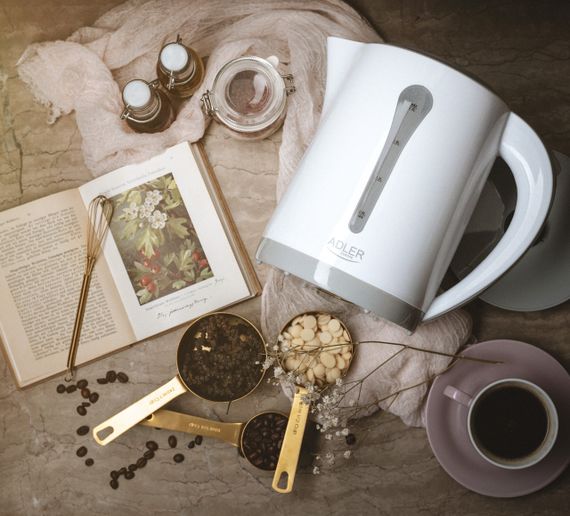 Електрочайник Adler AD 1244 білий 2,5 л, 2200 Вт | Зображення 3