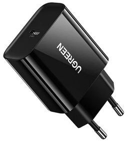Сетевое зарядное устройство Ugreen CD137 Fast Charging Power Adapter with PD QC4.0 20W 3A Черный