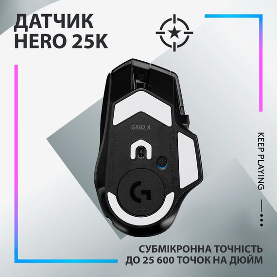 Мишка Logitech G502 X Plus Wireless Black (910-006162) | Зображення 3