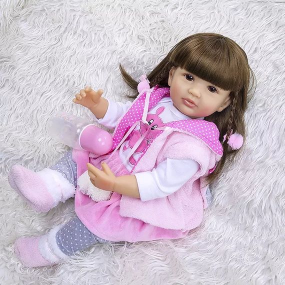 Силиконовая Коллекционная Кукла Реборн Reborn Девочка Милана ( Виниловая Кукла ) Высота 55 См | Зображення 1