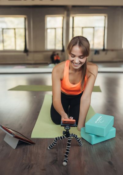 Блок для йоги 2 шт. (пара) Паверплей 4006 Yoga Brick EVA Мятні | Зображення 5