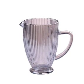 Глечик для напоїв ребристий 1,2 л з товстого скла блакитний HP7118BL