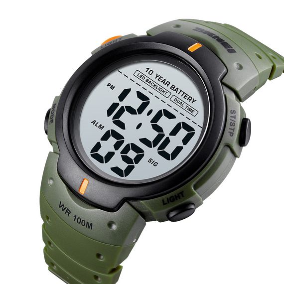 Skmei 1560 Green-Orange | Зображення 1
