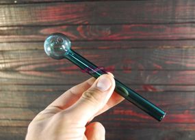 Стеклянная трубка Long Light Green Oil