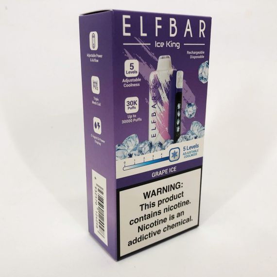 Elf Bar Ice King 30000. Виноград (Grape Ice) | Зображення 1
