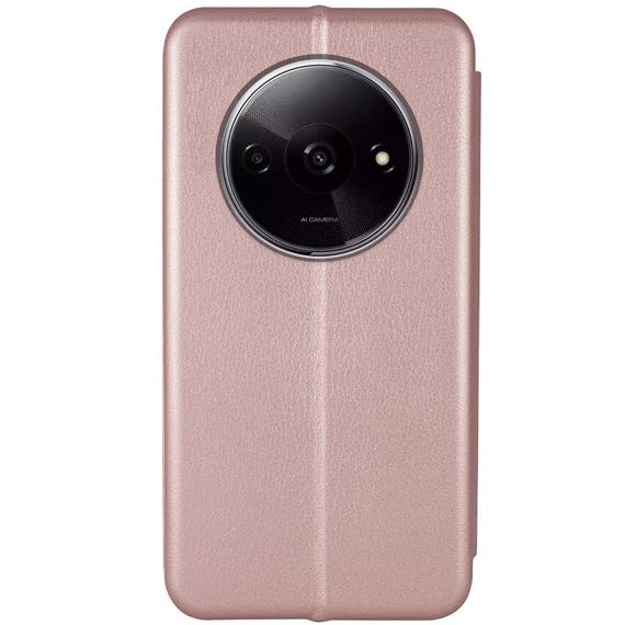 Кожаный чехол-книжка Classy для Xiaomi Redmi A3 Rose Gold | Зображення 2
