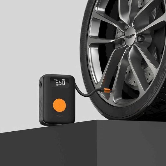 Автомобільний насос WIWU Ai003 Cordless Tire portable smart air pump Black | Зображення 3