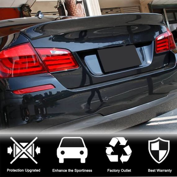 Спойлер V1 (для F10, Карбон) для BMW 5 серія F-10/11/07 2010-2016 рр | Зображення 1