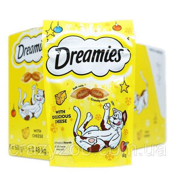 Ласощі для котів Dreamies Cat подушечки з сиром 60 г 037986 | Зображення 4