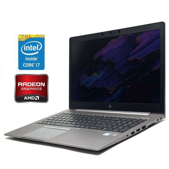 Мобильная рабочая станция Б-класс HP Zbook 15u G5 / 15.6" (1920x1080) IPS / Intel Core i7-8650U (4 (8) ядра по 1.9 - 4.2 GHz) / 16 GB DDR4 / 256 GB SSD / AMD Radeon Pro WX 3100, 2 GB DDR5, 128-bit / WebCam / Win 10 Pro б/у