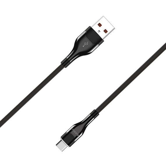USB кабель Kaku KSC-223 USB - Type-C 1.2m с подсветкой - Black | Зображення 2