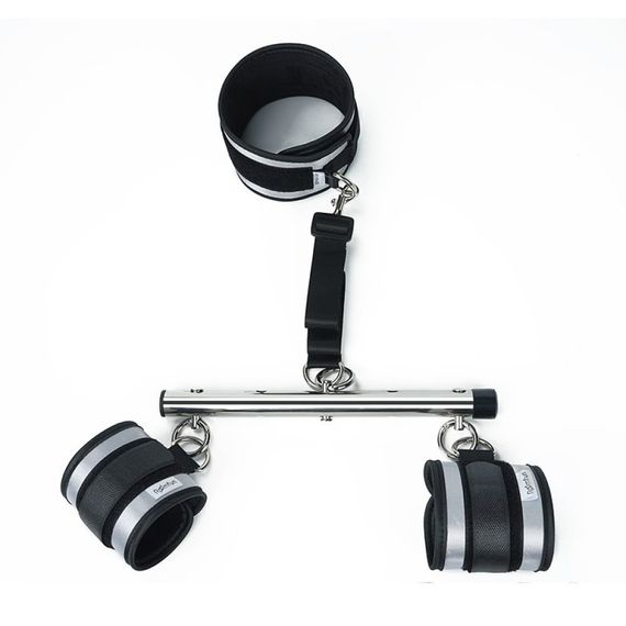 Комплект фиксирующей распорки с регулировкой Roоmfun Adjustable Spreader Bar Kit черный/серый sexstyle | Зображення 5