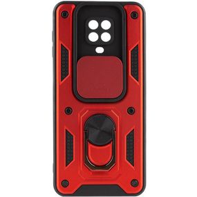 Чехол Ummi Camshield Serge Ring для Xiaomi Redmi Note 9s / Note 9 Pro / 9 Pro Max Красный