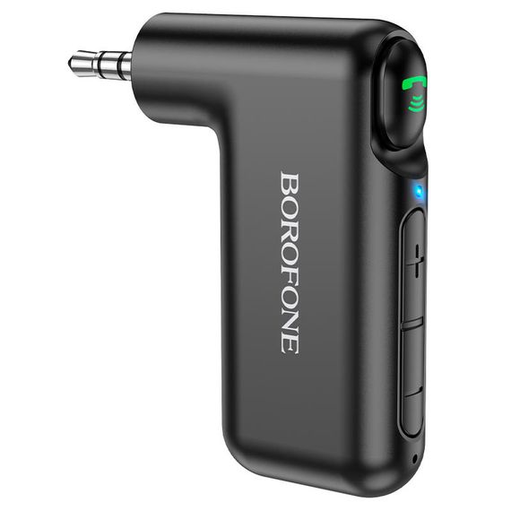 Bluetooth аудіо ресивер Borofone BC35 (AUX 3.5mm) Чорний | Зображення 1