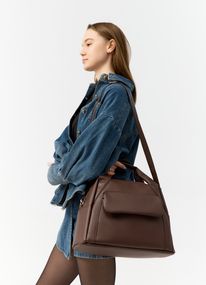 Женская спортивная сумка Sambag Vogue BKT шоколадная 37 х 25 х 16 см (90158020)