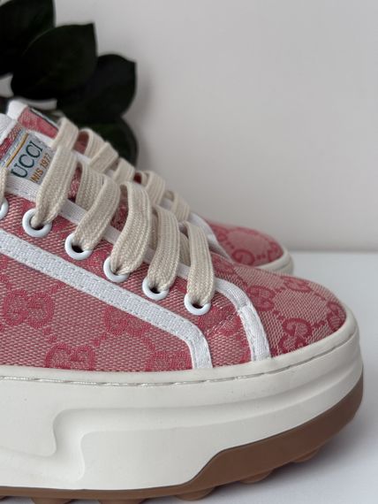 Кросівки жіночі рожеві New Gu4i  весна / осінь 2462 | Зображення 1