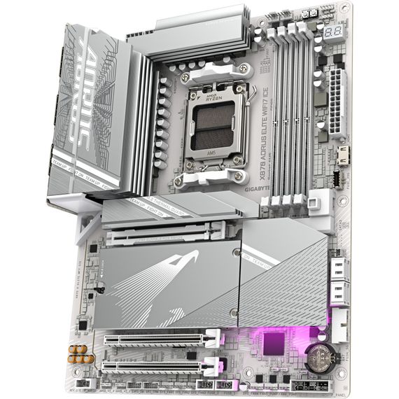Материнська плата GIGABYTE X870 AORUS ELITE WIFI7 ICE (X870 A ELITE WF7 ICE) | Зображення 2