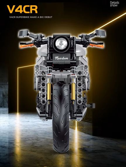 Конструктор LEGO технік мотоцикл Harley-Davidson в масштабі 1:8 642 деталей | Зображення 7