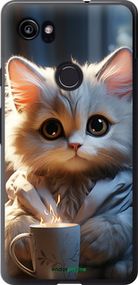 Чохол на Google PixeL 2 XL Білий кіт "5646t-1643-2448"