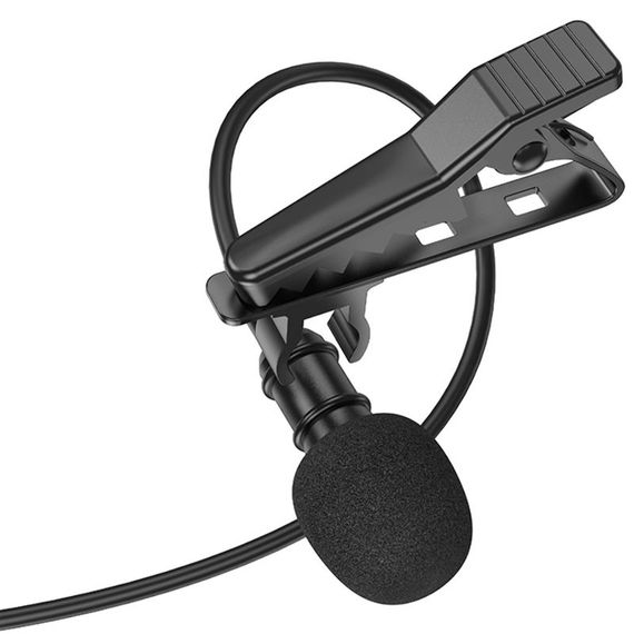 Микрофон петличный Borofone BFK11 Elegant lavalier Type-C (2m) Black | Зображення 2