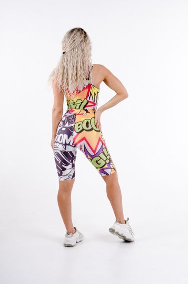 Спортивні шорти велосипедки 4Profi  з принтом "Комiкси" біфлекс розмір  М  18118 | Зображення 1