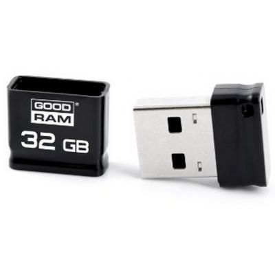 USB флеш накопичувач Goodram 32GB Piccolo Black USB 2.0 (UPI2-0320K0R11) | Зображення 1