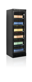 Шкаф холодильный черный Tefcold CEV425 BLACK стекло