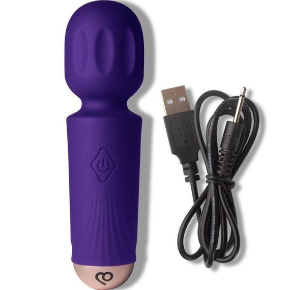 Вібромасажер Rocks Off Mini Wand Violet Dream, 16 режимів Sex Aura | Зображення 2