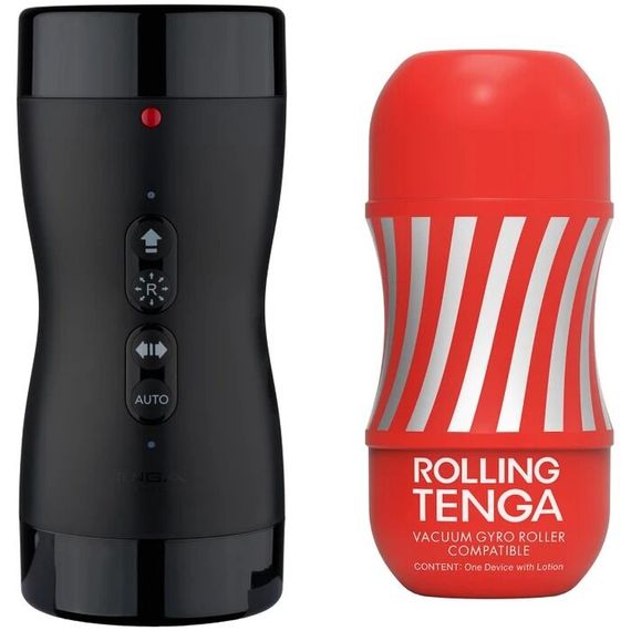 Автоматичний мастурбатор Tenga VACUUM GYRO ROLLER SET, ротація та вакуум, сумісний з Tenga Cup | Зображення 1