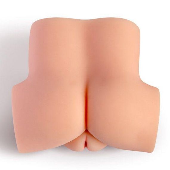 Мастурбатор-полуторс с вибрацией Real Body Real Tess, вагина и анус, 18х15 см sexstyle | Зображення 4