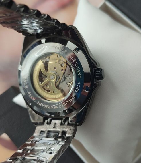 Чоловічий наручний годинник Emporio Armani механіка black | Зображення 2