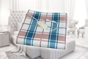 Електропростирадло 120*160 см Kayra з терморегулятором, Синє