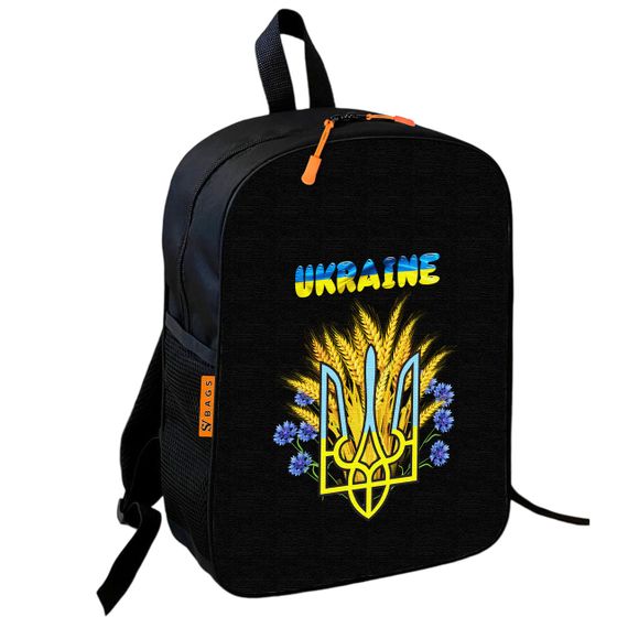 Набір дитячий тризуб Україна рюкзак 36х27см сумка-бананка, кружка з принтом для хлопчика (01644) | Зображення 1