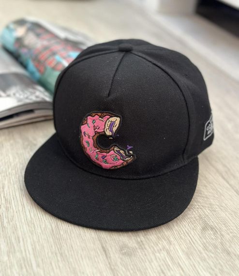 Кепка снепбек (Snapback)  Пончик Чорний 56-61р (9051)