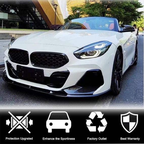 Накладка на передній бампер Карбон V6 (M-Sport) для BMW Z4 (G29) 2018- рр | Зображення 2