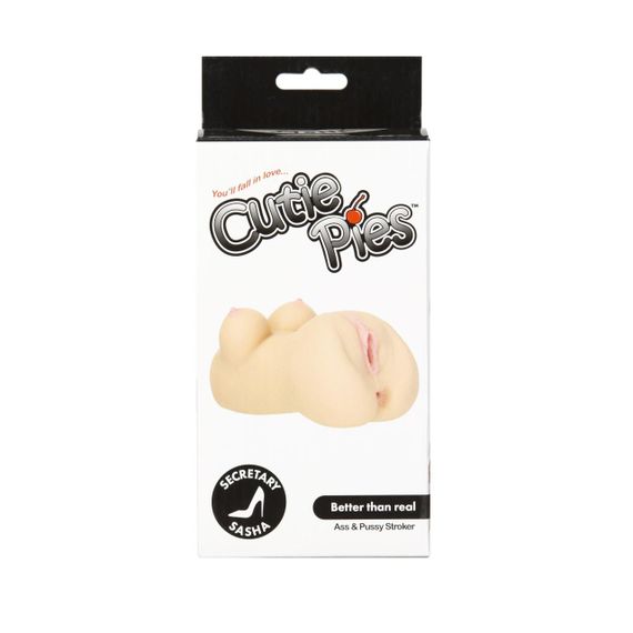 Мастурбатор-вагина и попка Cutie Pies Secretary Sasha Vagina & Ass Masturbator, вибропуля в подарок sexstyle | Зображення 5