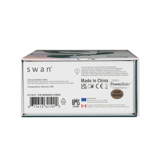 Багатофункціональний вібратор з вакуумною стимуляцією Swan The Monarch Teal Sex Aura | Зображення 9