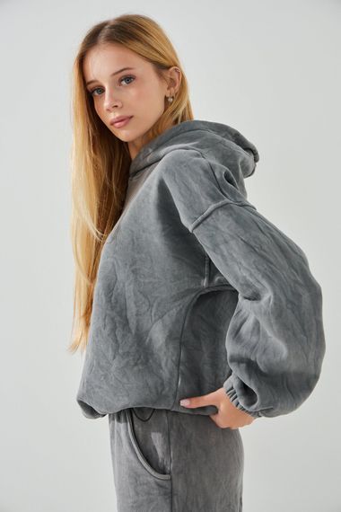 Костюм худі+штани для дівчинки Benini 241160 146 см Сірий shop (2000990714978) | Зображення 6