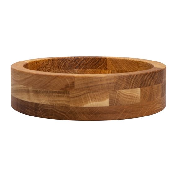 Дерев'яна миска для подачі 27 см глибока з дуба B1W270226 | Зображення 1